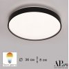 Потолочный светильник Toscana 3315.XM302-1-374/24W/3K Black белый круглый APL LED