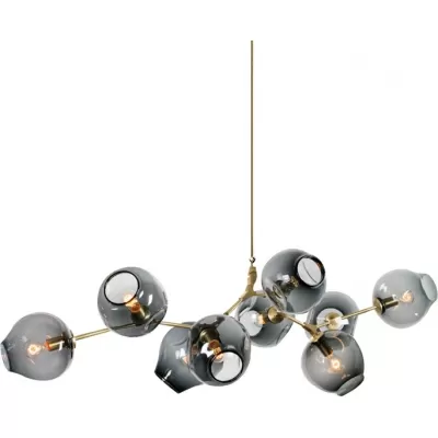 Подвесная люстра Bubble KG0579P-9B brass/smoky DeLight Collection