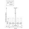 Стеклянная подвесная люстра Flume 723065 цилиндр белая Lightstar