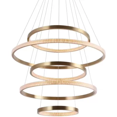 Подвесная люстра Rings 10237P/5 brass DeLight Collection