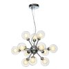 Стеклянная подвесная люстра Dandelion VL1173L12 форма шар прозрачная Vele Luce