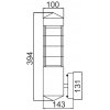 Настенный светильник уличный INOX WOOD 67505 Oasis Light