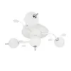 Потолочная люстра Melia 10299/3LED BL форма шар белая Escada