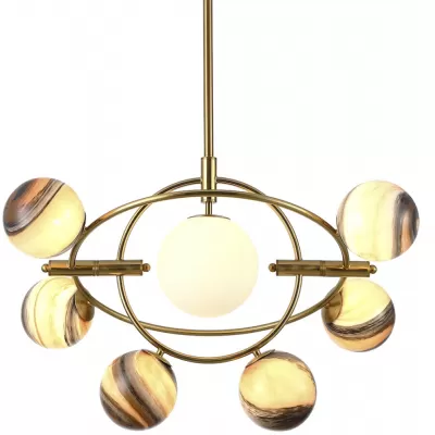 Потолочная люстра Planet KG1122P-7B brass DeLight Collection коричневая