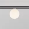 Стеклянный трековый светильник Luna TR185-1-3W2.7K-B форма шар белый Maytoni