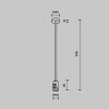Крепление потолочное Accessories for tracks Flarity TRA158C-SL1-PT Maytoni