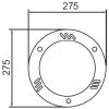 Стеклянный потолочный светильник уличный  77809 SS круглый белый Oasis Light