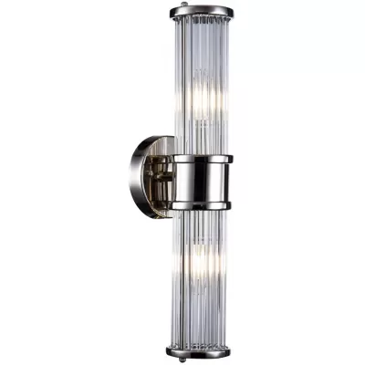 Бра Claridges KM0768W-2 nickel DeLight Collection прозрачное