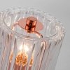 Стеклянный интерьерная настольная лампа Bulbo 01068/1 розовое золото цилиндр прозрачный Eurosvet