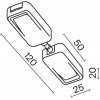 Прямой коннектор питания Magnetic track system Radity TRA084C-B-12 Maytoni