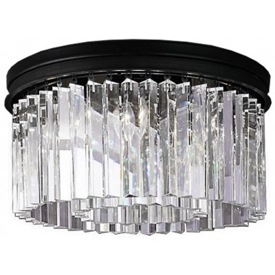 Потолочная люстра 1920s Odeon KR0387C-6B/P black/clear DeLight Collection