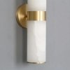 Бра Wall lamp 6483W/B brass/white белое цилиндр DeLight Collection