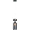 Стеклянный подвесной светильник Gloss 1141/1S Chrome/Smoke цилиндр Escada