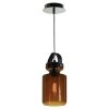 Стеклянный подвесной светильник Brighton LSP-9640 коричневый Loft