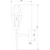 Стеклянное бра Prism 60143/1 хром прозрачное Eurosvet