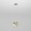 Стеклянный подвесной светильник Wonder 50231/1 LED форма шар цвет янтарь Eurosvet