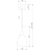 Стеклянный подвесной светильник Adour 50256/1 LED дымчатый форма шар Eurosvet
