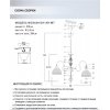 Стеклянная подвесная люстра Duki WD3639/5H-WG-WT белая