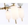 Стеклянная потолочная люстра High Light LH53104 белая Ambrella