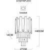 Хрустальный настенный светильник Ellie A1027AP-2CC прозрачный Artelamp