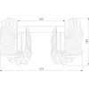 Бра Farfalla 90377/1 прозрачное Bogate's
