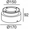 Стеклянный встраиваемый светильник уличный  12682 SS Oasis Light