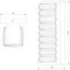 Хрустальный настенный светильник Blitz 40259 LED хром прозрачный Eurosvet