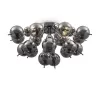 Стеклянная потолочная люстра Bolla MOD133CL-04CH форма шар серая Maytoni Стеклянная потолочная люстра Bolla MOD133CL-04CH форма шар серая Maytoni