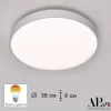 Потолочный светильник Toscana 3315.XM302-1-374/24W/3K White TD белый круглый APL LED Потолочный светильник Toscana 3315.XM302-1-374/24W/3K White TD белый круглый APL LED