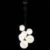 Стеклянный подвесной светильник Satturo SLE103143-06 форма шар белый Evoluce