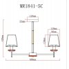 Потолочная люстра Daniel MR1841-5C белая