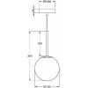 Стеклянный подвесной светильник Basic form MOD321PL-01W форма шар белый Maytoni