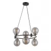 Стеклянная подвесная люстра Sorrento OML-94003-06 прозрачная форма шар Omnilux