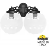 Настенный фонарь уличный GLOBE 300 G30.141.000.AXF1RDN форма шар прозрачный Fumagalli