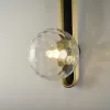 Стеклянный настенный светильник  Dixon01 форма шар прозрачный ImperiumLoft