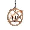 Подвесная люстра Wicker LOFT1194-3 бежевая Loft It