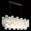 Стеклянная подвесная люстра Murano 10580/1000R White белая Loft It