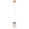 Стеклянный подвесной светильник Linda 9090-201 цилиндр прозрачный Rivoli
