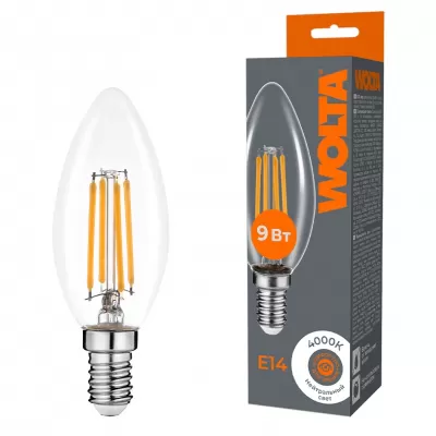 Лампочка светодиодная  WF-C35-9W4KE14 Wolta