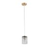 Стеклянный подвесной светильник Linda 9090-201 цилиндр прозрачный Rivoli