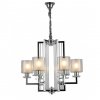 Стеклянный подвесной светильник Manhattan LDP 8012-6 CHR цилиндр белый Lumina Deco