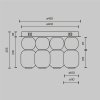 Стеклянный потолочный светильник Drop MOD273CL-L60CH3K прозрачный форма шар Maytoni