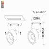 Трековый светильник St652 ST652.436.12 черный цилиндр ST Luce