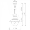 Стеклянный уличный светильник подвесной Amsterdam A1523SO-1WG прозрачный Artelamp