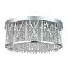 Хрустальный потолочный светильник Luster 587/6 Chrome цилиндр прозрачный Escada