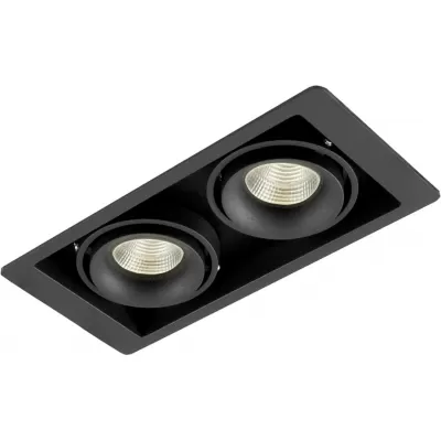 Точечный светильник Lumme DL18615/02WW-SQ Shiny black/Black черный