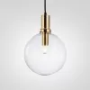 Стеклянный подвесной светильник  PENBALL03 форма шар прозрачный ImperiumLoft