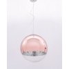 Стеклянный подвесной светильник Ibiza LDP 108-300 R.GD форма шар прозрачный Lumina Deco