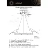 Подвесная люстра Astor APL.822.13.60 белая Aployt