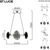 Подвесной светильник Enigma SL6018.203.48 прозрачный ST Luce